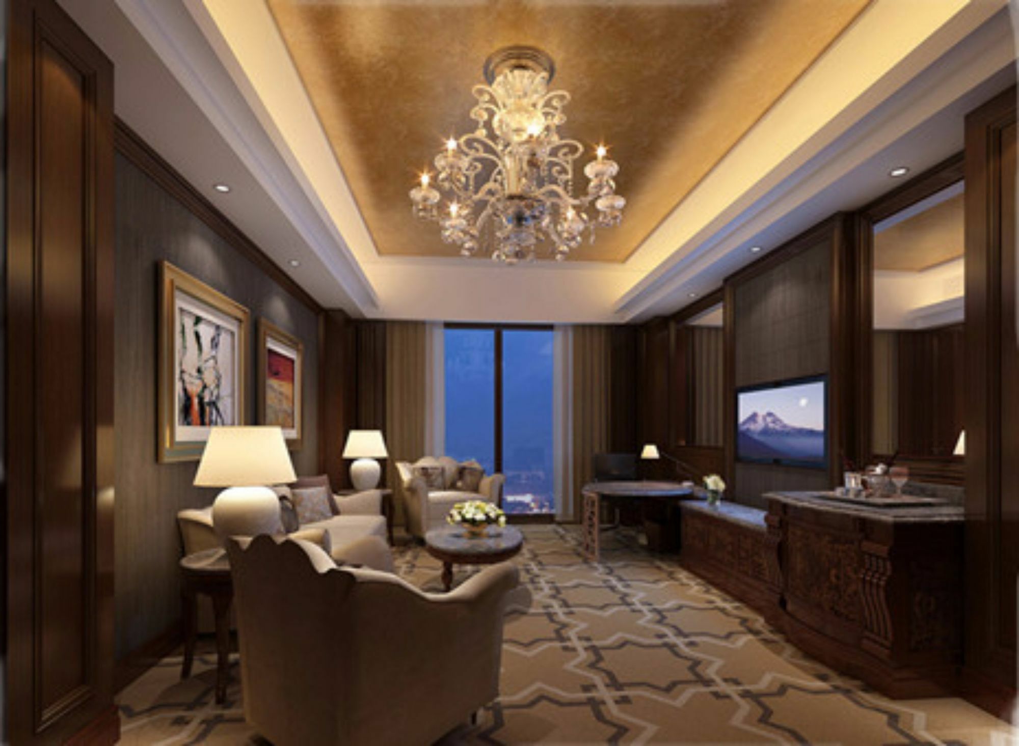 Jinan Luxury Blue Horizon Hotel Экстерьер фото